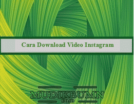 cara download video instagram