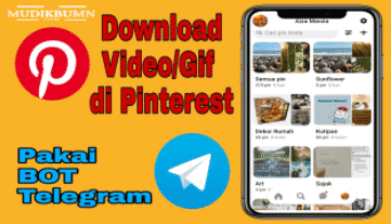 cara download video pinterest melalui telegram