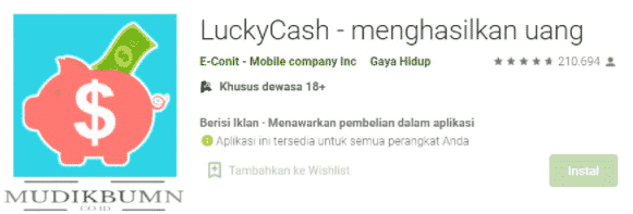 lucky cash game slot penghasil uang