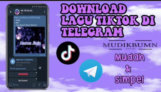 cara download lagu tiktok di telegram
